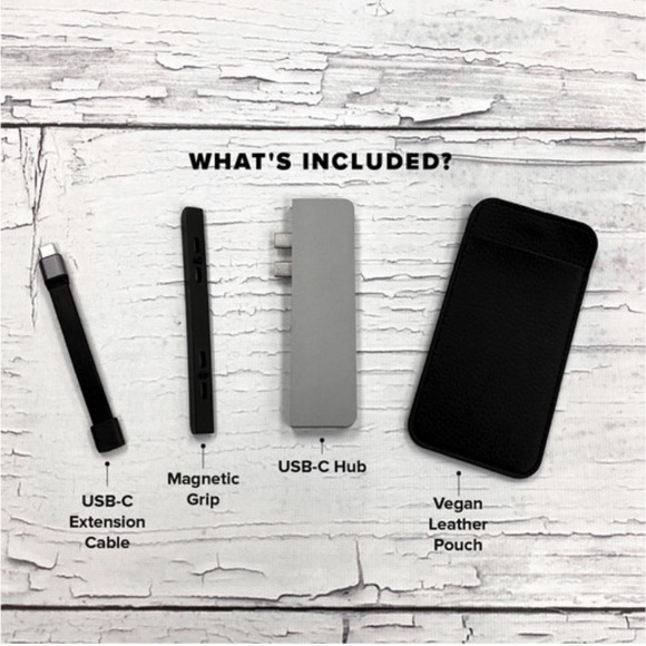 Adapter port USB Type-C Hub MacBook Pro or Air Space Gray mac micro SD card HDMI - Picture 4 of 5